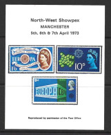 GB.....QUEEN ELIZABETH II..(1952-22..)......" 1973..".....NORTH-WEST SHOWPEX....MANCHESTER......MINI SHEET......MNH - Esposizioni Filateliche