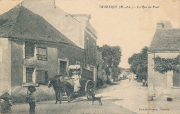 Thouarcé (49 Maine Et Loire) La Rue Du Pont - Attelage Vendeur Itinérant Balais - édit. Goubin Faure - Thouarce