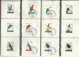 België  1962  1216/1221  6 Paradijsvogels Met Dagstempel - Folettos De Lujo [LX]