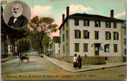 Maine Portland Birthplace Of Henry W Longfellow - Portland