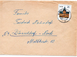 65356 - DDR - 1967 - 25Pfg Gebaeude EF A Bf BITTERFELD -> Westdeutschland - Lettres & Documents