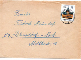 65356 - DDR - 1967 - 25Pfg Gebaeude EF A Bf BITTERFELD -> Westdeutschland - Covers & Documents