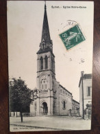 Cpa, écrite En 1908, 24 Dordogne, Eymet Eglise Notre-Dame, éd Tourette épicerie Moderne, - Eymet