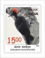 India 2016 Near Threatened Birds 1v STAMP MNH As Per Scan - Spechten En Klimvogels
