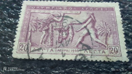 YUNANİSTAN--1906 -       20L       50TH    OLİMPİYAT GAMES    .    USED - Oblitérés