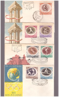 POLONIA  - 12 12 1956  4 FDC OLIMPIADI MELBOURNE - Ete 1956: Melbourne