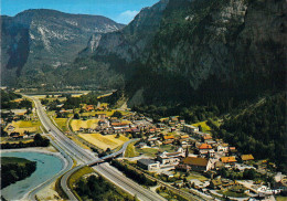 74 - Magland - Vue Générale Aérienne, L'autoroute Blanche - Magland