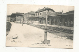 Cp, Chemin De Fer , La Gare Côté Quais, Campagne 1914-1917,  55 ,  VERDUN ,  écrite 1918 - Stazioni Senza Treni