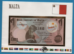 MALTA 1 LIRA L. 1967 (1979) # A/16 386380 P# 34b - Malta