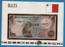 MALTA 1 LIRA L. 1967 (1979) # A/16 386380 P# 34b - Malte