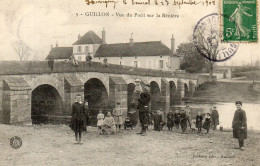 - GUILLON (89) - Le Pont Sur Le Serein (bien Animée, Nombreux Enfants)  -25323- - Guillon