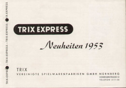 Catalogue TRIX EXPRESS 1953 NEUHEITEN  Spur HO 1:87 - Duits