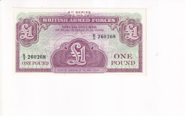 GRAN BRETAGNA  1 POUND 4° SERIE UNC - Fuerzas Armadas Británicas & Recibos Especiales