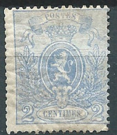 BELGIEN BÉLGICA BELGIUM BELQIQUE 1866  ARMOIRIES DENT 14,5X14 OU 15  2C USED YT 24 MI 21 SC 25 SG 44 - 1866-1867 Blasón