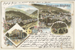 Germany: Gruss Aus Sonneberg (Vintage PC Litho 1897) - Sonneberg