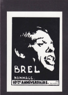 CPM Jacques BREL Format Environ 10 X 15 Tirage Limité - Zangers En Musicus