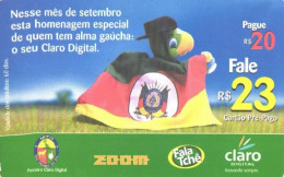Brazil:Brasil:Used Phonecard, Claro Digital, 20 R$, Mascot, 2003 - Brasilien