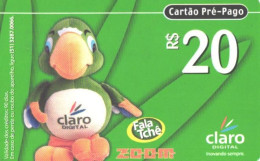 Brazil:Brasil:Used Phonecard, Claro Digital, 20 R$, Mascot, 2003 - Brasilien