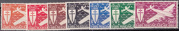 Madagascar - Poste Aérienne - YT N° 55 à 61 ** - Neuf Sans Charnière - 1943 - Posta Aerea