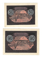 **notgeld   Austria  Kroisbach 50+90 Heller   485/1a   Cat Val 6 Euro - Autriche