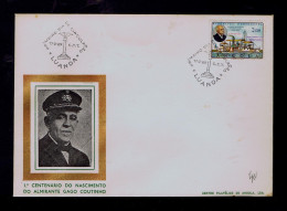 Gc7597 ANGOLA  Afric Alm. Gago Coutinho 1869-1969 + (Lancha Canhoeira Loge First Bateaux Commanded By Himself) Portugal - Other (Sea)