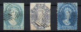 Tasmania Nº 12/3, 18  Año 1857 - Mint Stamps