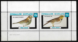 Eynhallow 1982 **  Birds (Snowbird & Lark) Perf Set Of 2 Values ** MNH - Spechten En Klimvogels
