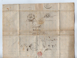 TB 4156 - 1844 - LAC - Lettre De Mr J.DELANGLE Soldat à VALENCE ( Certificat Militaire ) Pour Mr L. DELANGLE à CHAROLLES - Militaria