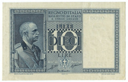 10 LIRE BIGLIETTO DI STATO VITTORIO EMANUELE III FASCIO 1935 XIII SUP - Regno D'Italia – Other