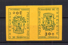 !!! GREVE DE ROANNE DE 1968, PAIRE AVEC TETE BECHE NEUVE ** - Timbres