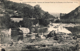 Gargilesse * Ruines De L'ancien Pont Sur La Creuse Et Le Pont Noir * Pêche à La Ligne - Altri & Non Classificati