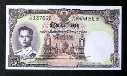 Thailand Banknote 5 Baht Series 9 Type 6 P#75D SIGN#40 - Thaïlande