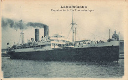 Bateau * Paquebot LAMORICIERE * Compagnie Générale Transatlantique - Piroscafi