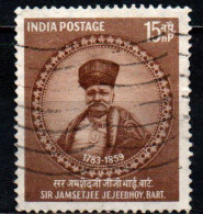 INDIA - 1959 - SIR JAMSETJEE JEJEEBHOY - FILOSOFO E FILANTROPO - USATO - Usati