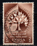 INDIA - 1956 - 2500° ANNIVERSARIO DELLA NASCITA DI BUDDHA - USATO - Oblitérés