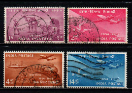 INDIA - 1954 - CENTENARIO DEL FRANCOBOLLO INDIANO - USATI - Gebraucht