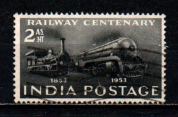 INDIA - 1953 - CENTENARIO DELLE FERROVIE DELL'INDIA - USATO - Gebruikt