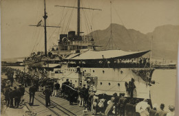 Fotokaart - Carte Photo NL - Ned. Pantserschip Hr. Ms. De Zeven Provinciën In De Haven Van Cape Town? Gelopen 1911 TOP - Other & Unclassified