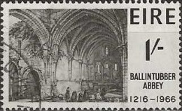 IRELAND 1966 750th Anniversary Of Ballintubber Abbey - 1s - Interior Of Abbey (from Lithograph) FU - Oblitérés