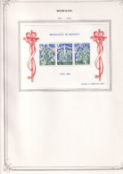 Monaco Blocs - Collection Vendue Page Par Page - Neuf * Avec Charnière -  TB - Blocks & Sheetlets