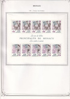 Monaco Blocs - Collection Vendue Page Par Page - Neuf * Avec Charnière -  TB - Bloques