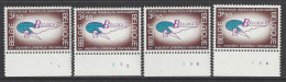 Belgique - 1972 - COB 1621 ** (MNH) - Planches 1 à 4, Série Complète - 1971-1980