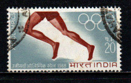 INDIA - 1968 - OLIMPIADI DEL MESSICO - USATO - Gebraucht