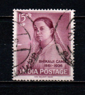 INDIA - 1962 - BHIKAIJI CAMA - LEADER DELLA LOTTA DI LIBERAZIONE DELL'INDIA - USATO - Oblitérés