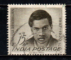 INDIA - 1962 - 75th Anniv. Of The Birth Of Ramanujan (1887-1920), Mathematician - USATO - Oblitérés