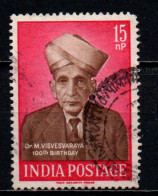 INDIA - 1960 - VISVESVARAYA - INGEGNERE E STATISTA - USATO - Oblitérés