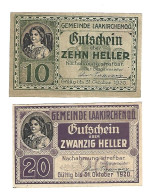 **notgeld   Austria  Laakirchen   10 +20 Heller  494b - Autriche