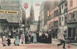 PARIS Rue Julien Lacroix Clocher De L'Eglise Notre Dame De La Croix - Arrondissement: 20