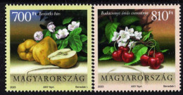 Hungary - 2023 - Cultivated Flora Of Hungary - Fruit IV - Quince And Cherry - Mint Stamp Set - Unused Stamps