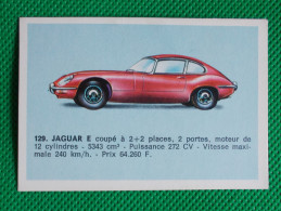 Trading Card - Americana Munich - (7,5 X 5,2 Cm) - Jaguar E - N° 129 - Moteurs
